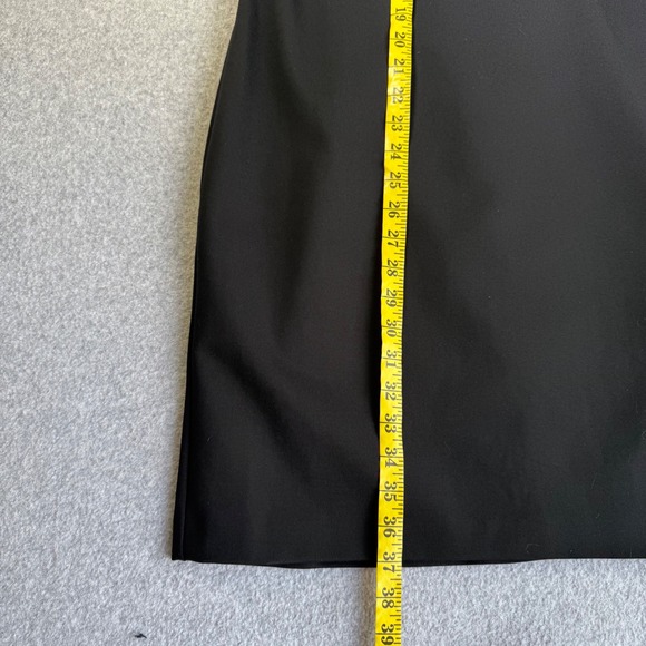 Theory Black Luxe Ponte Short Sleeve Dress Women's Career Business Size 10 - Picture 10 of 11